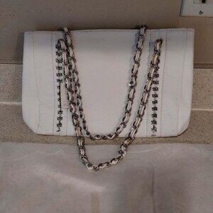 NWT White Leather bag with tags